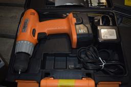 Chicago Electric 18V Cordless Drill 3/8" With Battery Charger and Bits