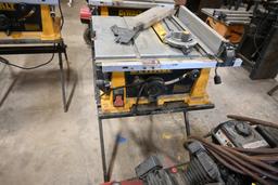 DeWalt Table Saw on Stand