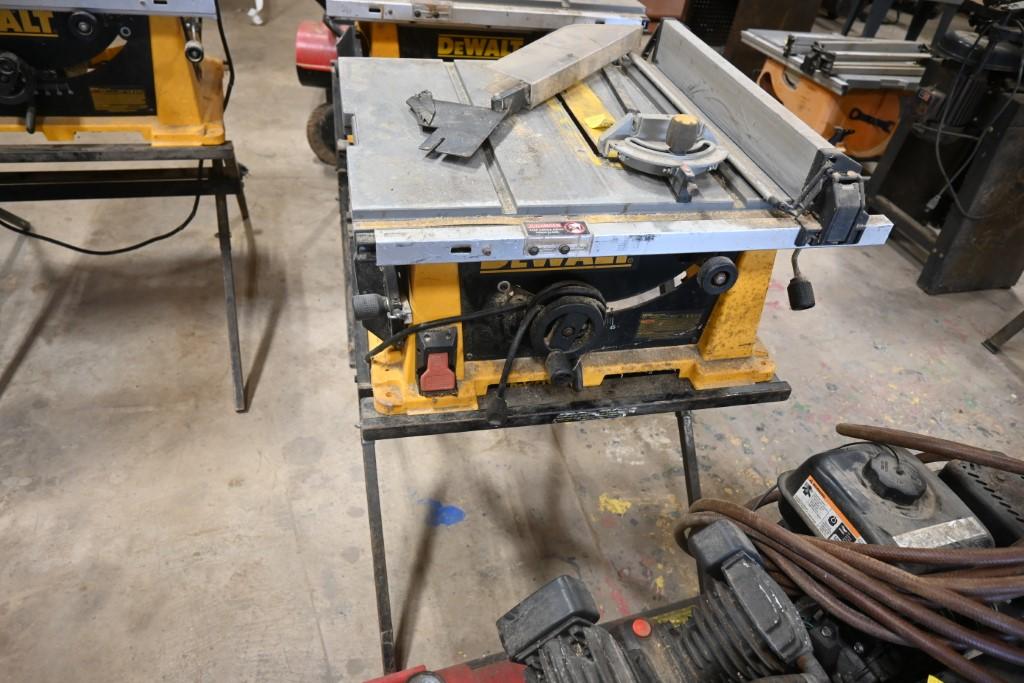 DeWalt Table Saw on Stand