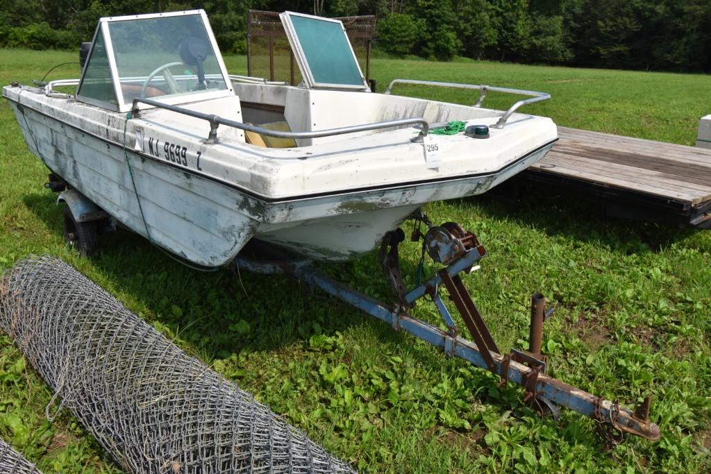 Manatee boat and trailer no titles