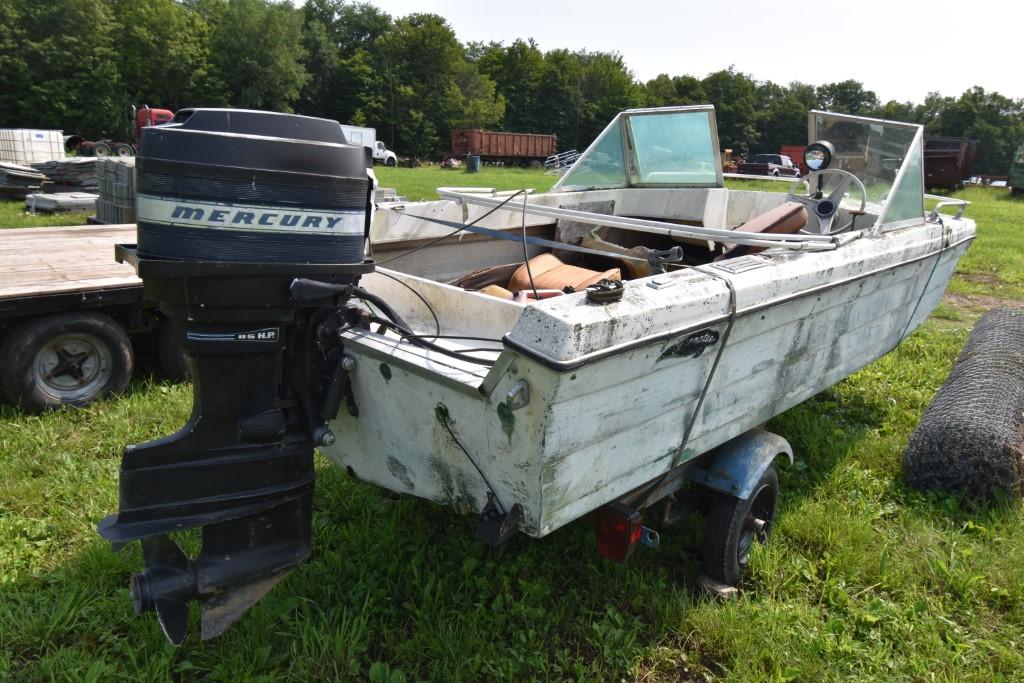 Manatee boat and trailer no titles