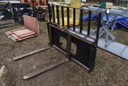Set of Great Bend Roll Pin Pallet Forks