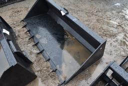 New Quick Attach 78" Skid Steer bucket with Teeth