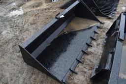 New Quick Attach 78" Skid Steer bucket with Teeth
