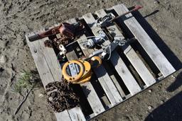 Harrington 1.5 Ton Chain Fall and 3 Come Alongs