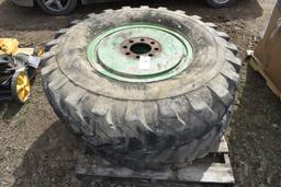 2 General 13.00-24 Tires on 8 Lug Rims