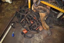 Group of Load Slings, Wood Blocks,