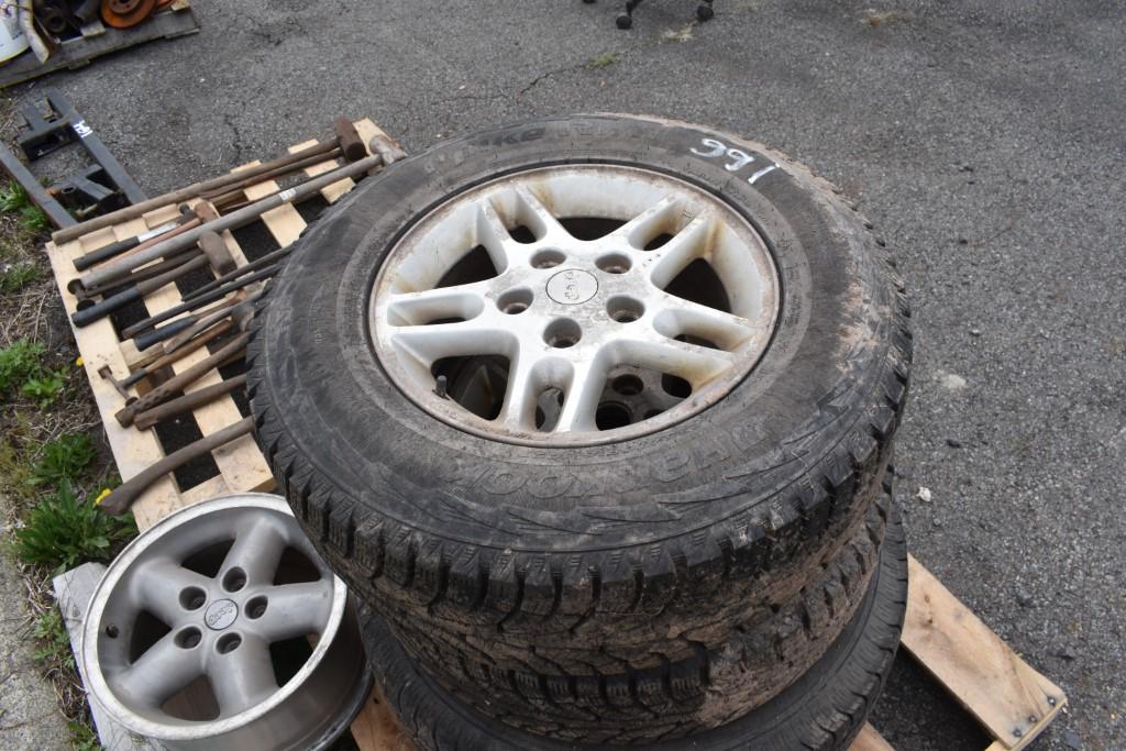 Pallet of Tires and Rims