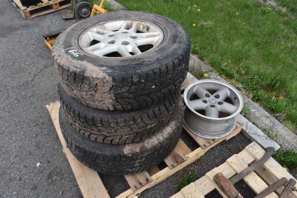 Pallet of Tires and Rims