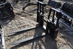 Kivel Quick Attach 48" Walk Through Pallet Forks