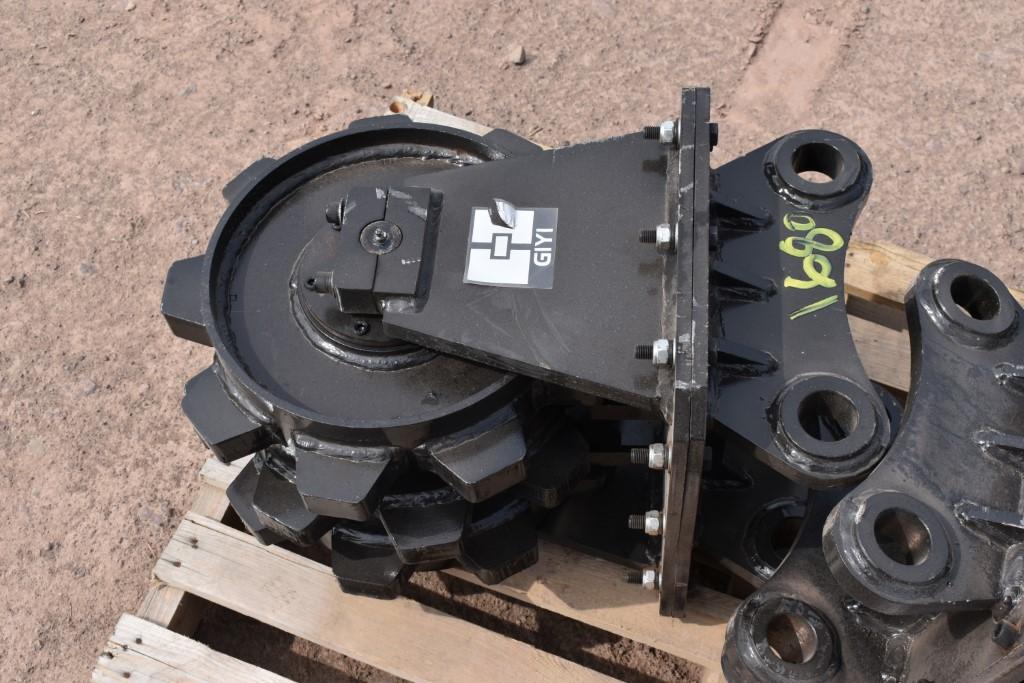 Giyi 12" Excavator Compactor Wheels