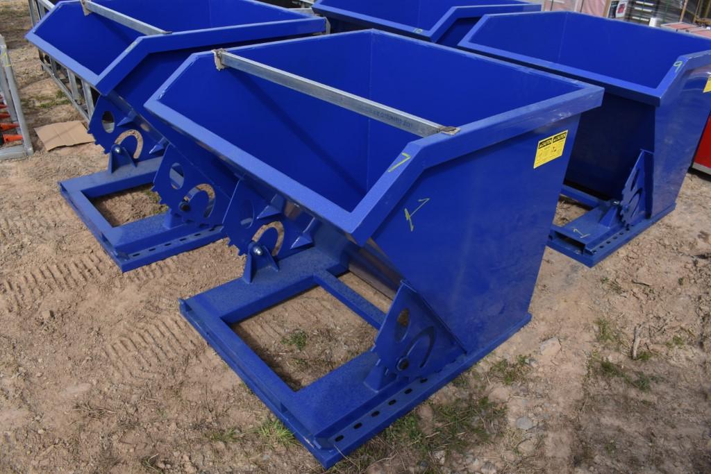 Fork Mounted Self Tipping Dumpster