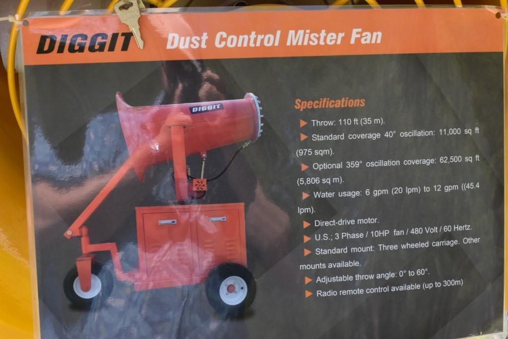 Diggit DH35 Dust Control Mister Fan
