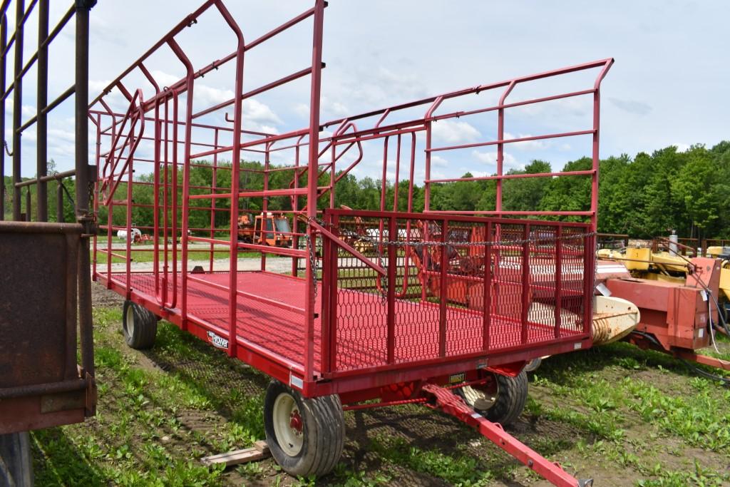 JBM Thrower Back 20' Metal Hay Wagon