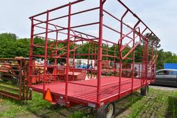 JBM Thrower Back 20' Metal Hay Wagon