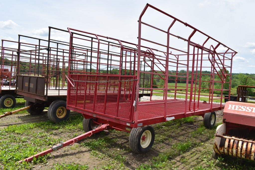 JBM Thrower Back 20' Metal Hay Wagon