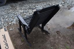 Amish Made Black Stained Rocking Chair