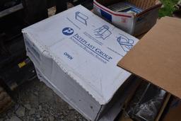 Pallet with 2 Boxes of 24" x 24" Can Liners, Pocket Calculator