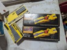 2 Pinewood Derby Kits with 2 Weight Kits