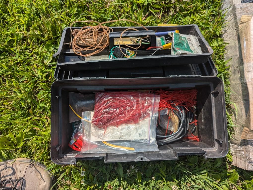 Tool Box with Electrical Supplies