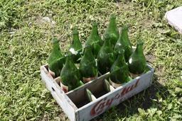 Crystal Soda Crate with Bottles