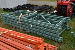 7 Sections of 10' x 42" Pallet Racking with 24 8' Cross Members