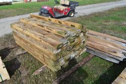 74 Post and Cross Beam Fence Set