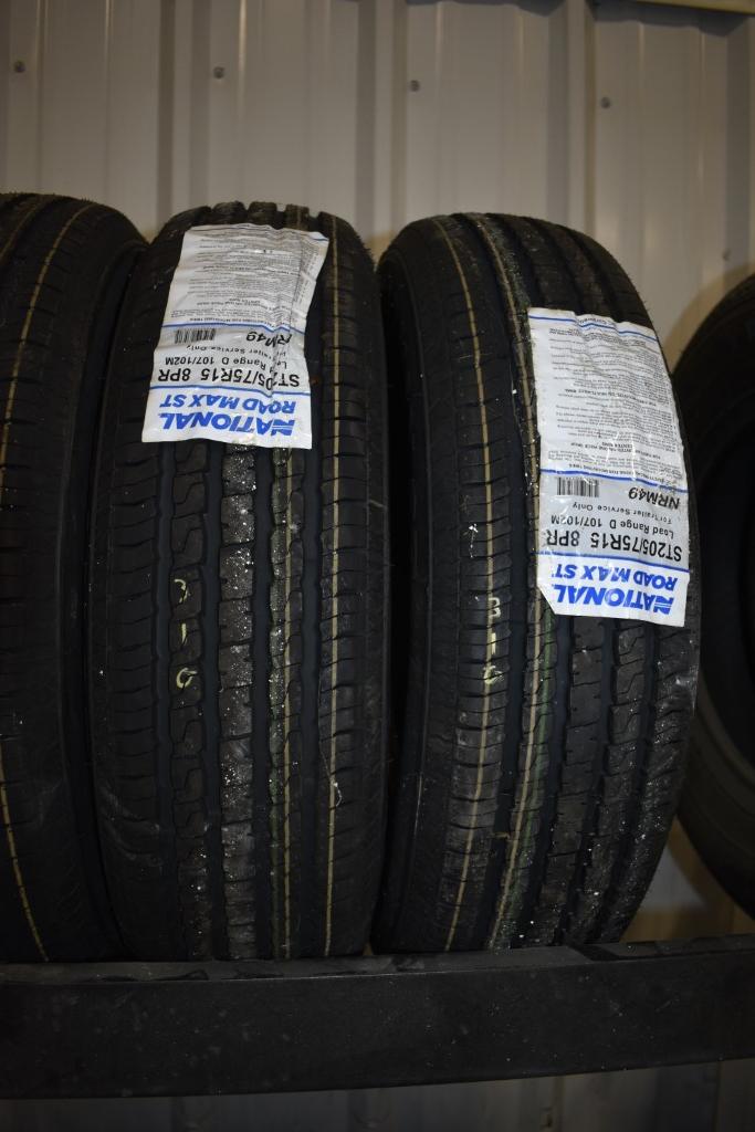 2 National Road Max ST205/75R15 Tires