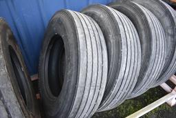 2 Hankook AL11 11R22.5 Tires