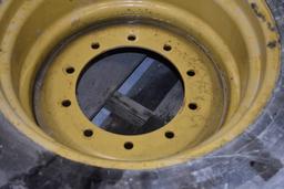 Firestone 500/70R24IND Tire on CAT 10 Lug Rim