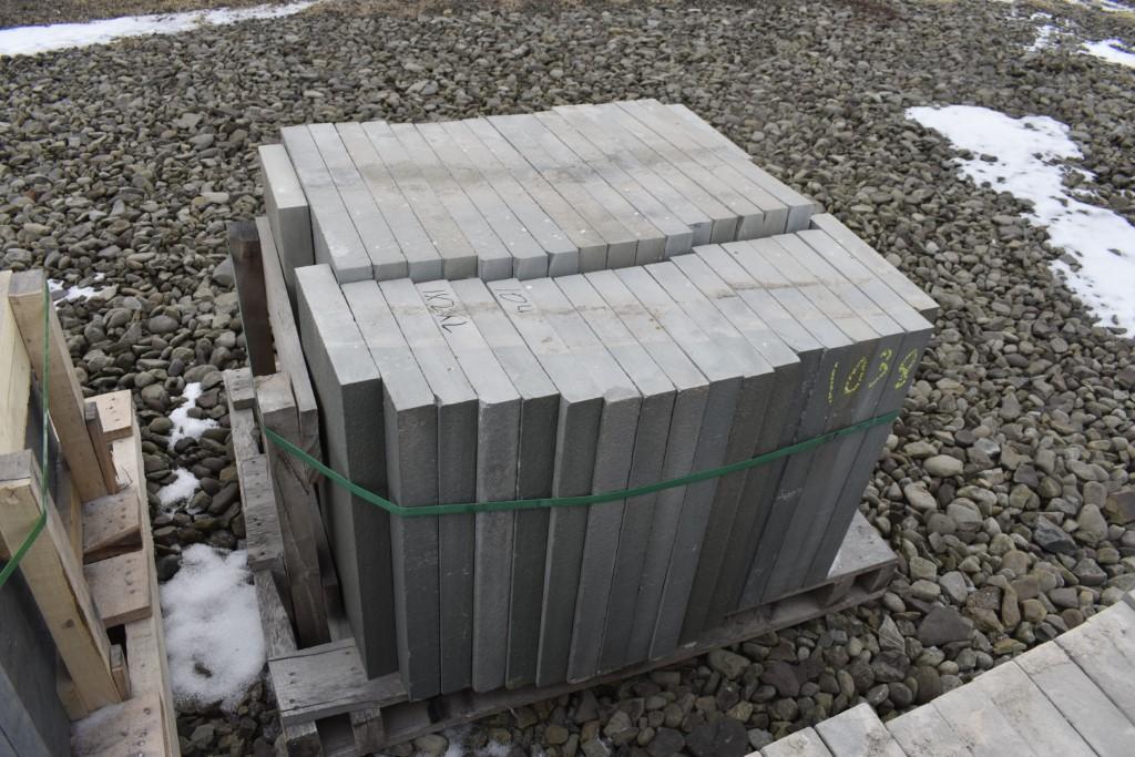 Pallet of 12" x 24" x 2" Thermal Bluestone Pieces