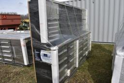 Chery industrial 9.5' Long 30 Drawer Plus 2 Cabinets Stainless Steel Workbench and Tool Box