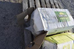 Roll of Sunfilm 25" Bale Wrap and Roll of SilaCord 30" Wrap