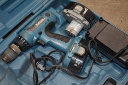 Makita Battery Operated Drill With Battery And Charger In Case