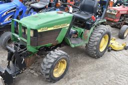 John Deere 4100 Mower Plowing Tractor