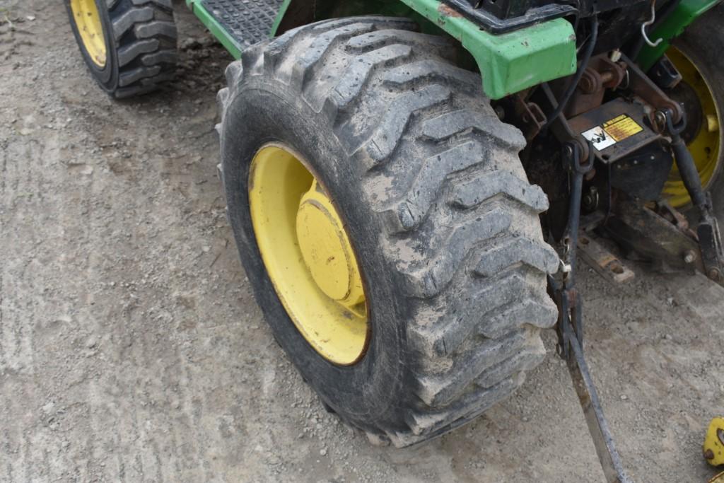 John Deere 4100 Mower Plowing Tractor