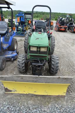 John Deere 4100 Mower Plowing Tractor