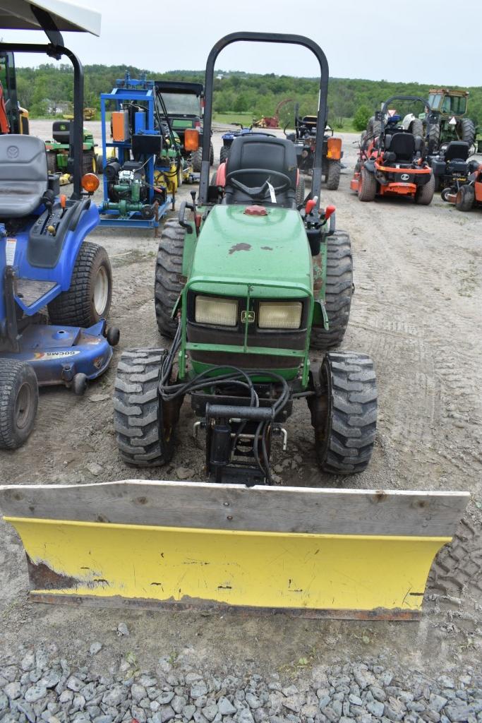 John Deere 4100 Mower Plowing Tractor