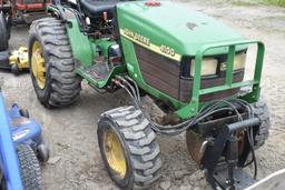 John Deere 4100 Mower Plowing Tractor