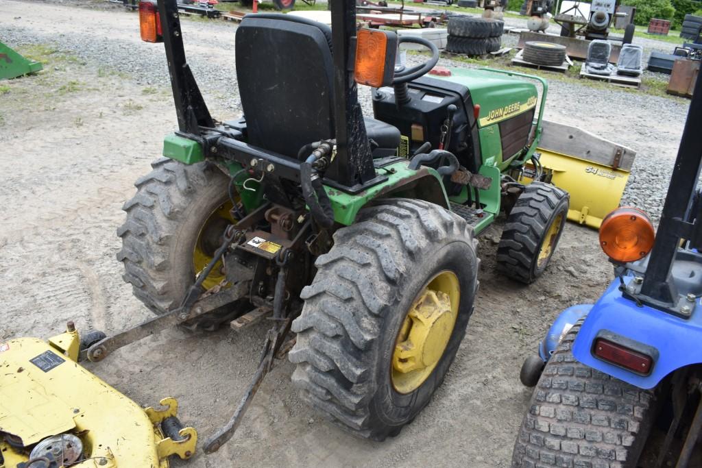 John Deere 4100 Mower Plowing Tractor