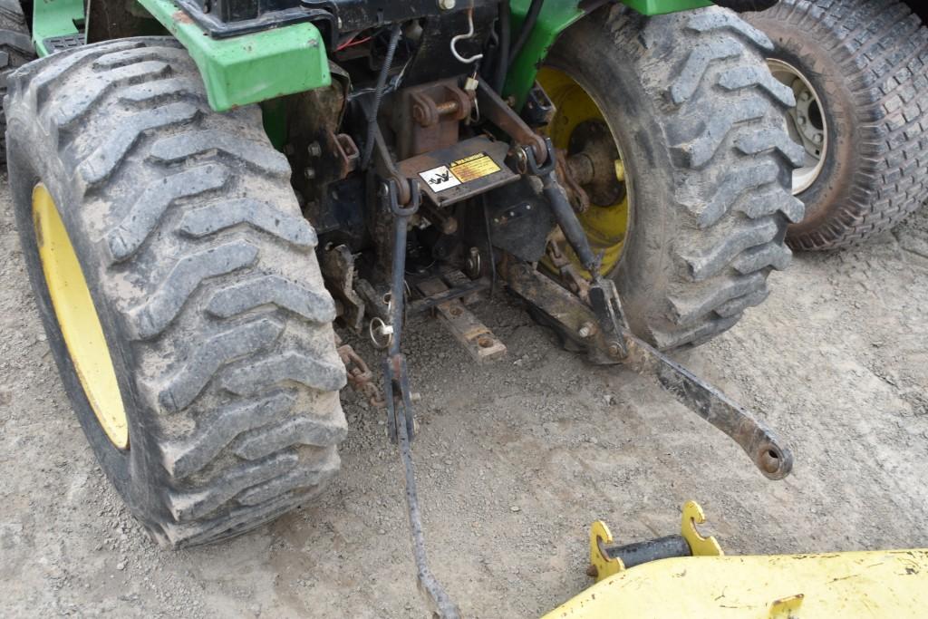 John Deere 4100 Mower Plowing Tractor