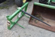 Frontier Single Prong Bale Spear for john Deere Loader