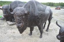 Cast Aluminum Buffalo Bull