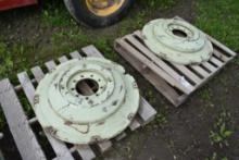 2 Oliver 8 Lug wheel Weights