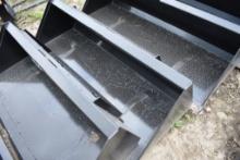 Swict 72" Quick Attach Skid Steer Bucket