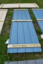25 Pieces of 10' Slate Blue Corrugated Metal Paneling
