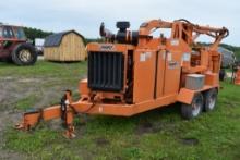 Bandit Model 280 Xps Commercial Tow Behind Chipper With Loader Arm