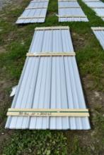 30 Pieces of 10' Galvalume Corrugated Metal Paneling