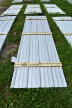 28 Pieces of 12' Galvalume Corrugated Metal Paneling
