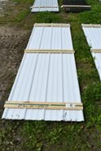27 Pieces of 10' white Corrugated Metal Paneling